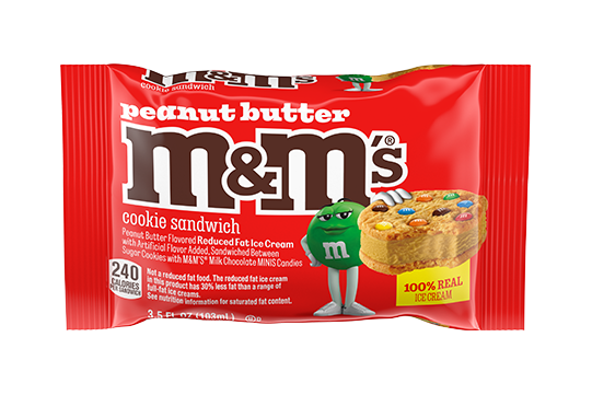 M&M'S Peanut Butter Ice Cream Sandwich